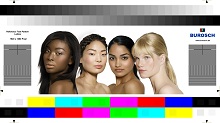 Ladies FullHD, Ultrahd, UHD und 8K TV Testbild für Displays und Fernseher