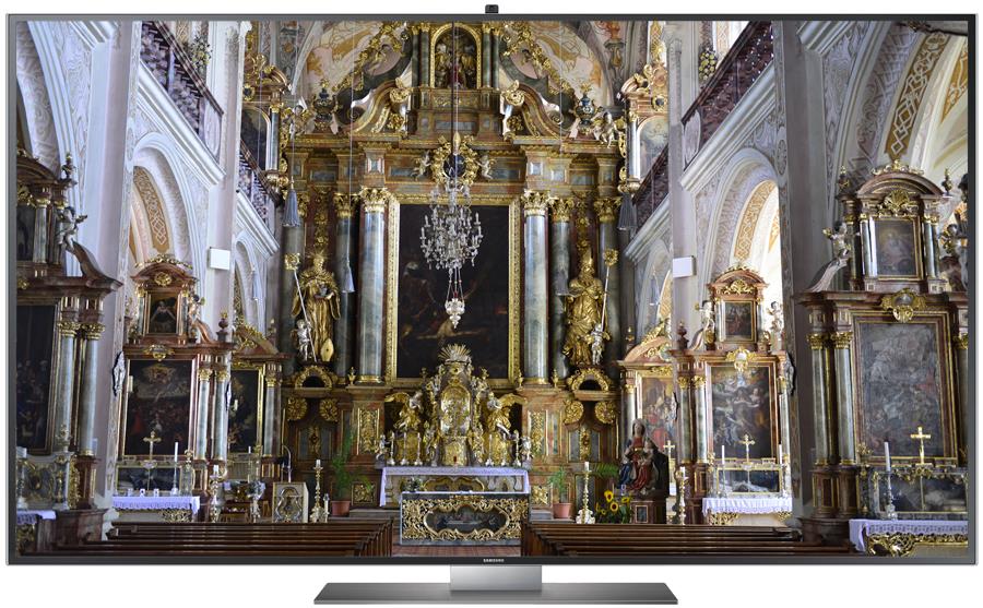 UHD 4k TV-Testbild Altar Birnau Realbild