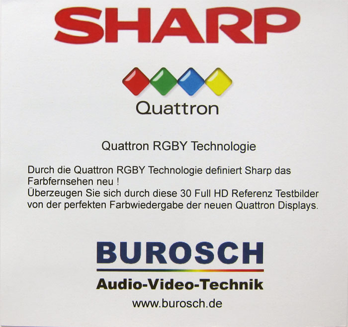 Sharp Professional Display Tuning Blu-ray 
