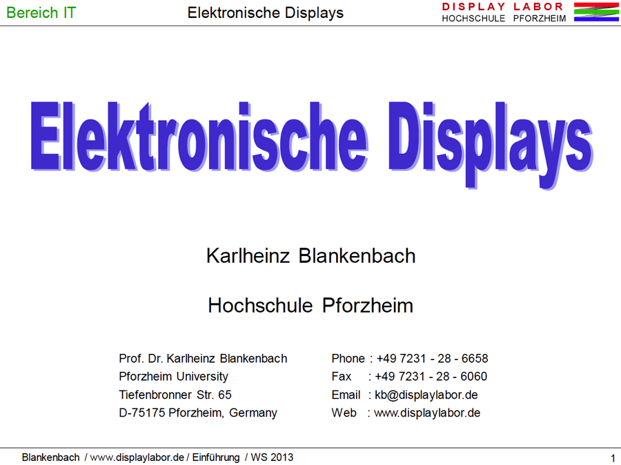 Burosch Blankenbach Lecture Cover