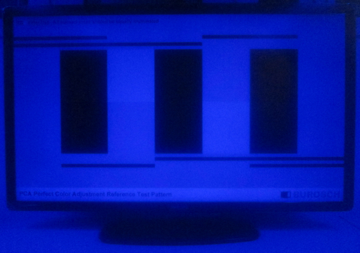 TV Testbild „BUTP4“ PCA RGB Blue