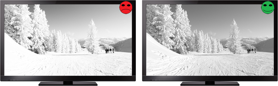 Burosch Schnee Realbild Schlecht / Gut Vergleich