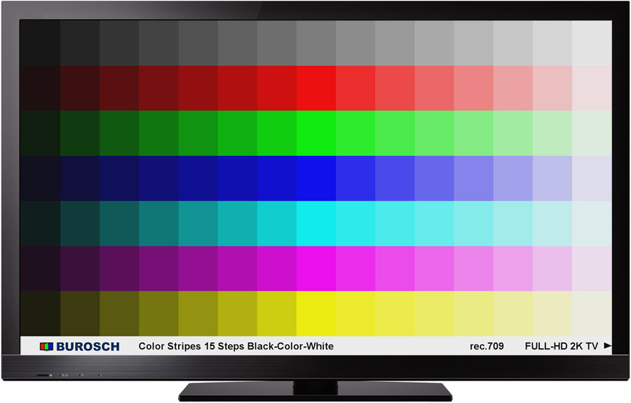 Burosch Color Stripes Testbild