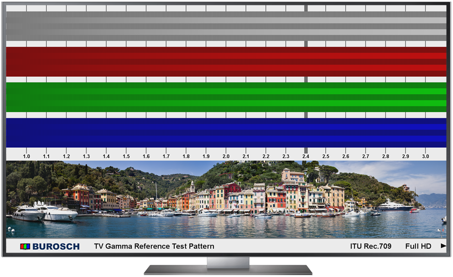 Burosch TV Gamma Reference Test Pattern